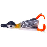 Duck Fishing Lure Ducking Fishing Frog Lure Artificial Bait Duckling 3D Eyes Fishing Baits Bass Carp Pike Fishing 8cm/3.15 10g/0.35oz