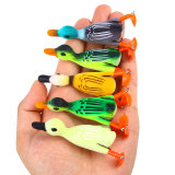 Duck Fishing Lure Ducking Fishing Frog Lure Artificial Bait Duckling 3D Eyes Fishing Baits Bass Carp Pike Fishing 8cm/3.15 10g/0.35oz