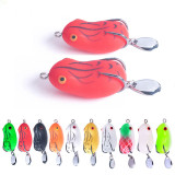 Frog Bait Topwater Lure Silicone Thunder Fishing Lure with blade Soft Bait  8g/0.28oz   14g/0.5oz