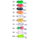 Frog Bait Topwater Lure Silicone Thunder Fishing Lure with blade Soft Bait  8g/0.28oz   14g/0.5oz