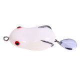 Frog Bait Topwater Lure Silicone Thunder Fishing Lure with blade Soft Bait  8g/0.28oz   14g/0.5oz