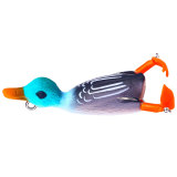 Duck Fishing Lure Ducking Fishing Frog Lure Artificial Bait Duckling 3D Eyes Fishing Baits Bass Carp Pike Fishing 8cm/3.15 10g/0.35oz