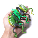 5 Pcs/set Frog Shape Topwater Lure Silicone Bait Thunder Fishing Soft Lure  Artificial Bait Wobbler  5.5cm/2.2in 15.5g/0.55oz