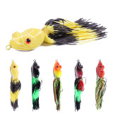 Frog Lure Top Water Soft Tube Bait  Fishing Lure with Fishing Hooks TopWater Ray Frog  10cm/3.94in 9.5g/0.33oz