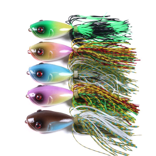Fishing Popper Bait with Silicone Filament Hard Bait Sinking Lure 10cm/3.94in 10.5g/0.37oz