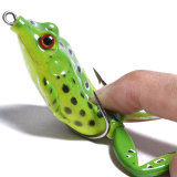 5 Pcs/set Frog Shape Topwater Lure Silicone Bait Thunder Fishing Soft Lure  Artificial Bait Wobbler  5.5cm/2.2in 15.5g/0.55oz