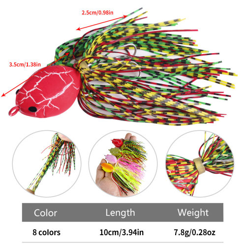 Frog Lure Soft Bait  Fishing Lure with Treble Hooks Top Water Ray Frog Artificial  10cm/3.94in 8.5g/0.3oz