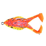 Frog Lure Double Propeller Legs Silicone Soft Baits Topwater Wobblers Artificial Bait For Bass Catfish Fishing Lure  9cm /3.54in 12g/0.42oz