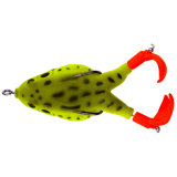 Frog Lure Double Propeller Legs Silicone Soft Baits Topwater Wobblers Artificial Bait For Bass Catfish Fishing Lure  9cm /3.54in 12g/0.42oz