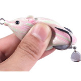 Topwater Frog Lure Soft Tube Bait  Fishing Lure 7cm/2.76in -12g/0.42oz with Fishing Hooks for Crank Catfish Bass Fishing Tackle