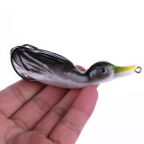 Duck Fishing Lure Ducking Fishing Frog Lure Artificial Bait Duckling 3D Eyes Fishing Baits Bass Carp Pike Fishing 10.5cm/4oz 18.5g/0.65oz