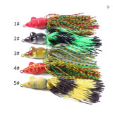 Frog Lure Top Water Soft Tube Bait  Fishing Lure with Fishing Hooks TopWater Ray Frog  9cm/3.5in 7g/0.25oz
