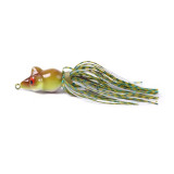 Frog Lure Top Water Soft Tube Bait  Fishing Lure with Fishing Hooks TopWater Ray Frog  9cm/3.5in 7g/0.25oz