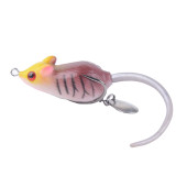 Topwater Mouse Fishing Lure 4.5cm/1.77in-10.5g/0.37oz Swimbait Wobblers Lure Popper Bass Pike Bait