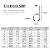 Fishing Jig Hook  90 Degree Jig Hook High Carbon Steel Long Shank Jig Head Mold Aberdeen Hook Saltwater Fishing Tackle