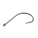 Maruto FishHook Stream Fishing  Eye Snelled Hook Black High Carbon Steel Barbed Hook 1#-34#
