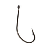 Maruto FishHook Stream Fishing  Eye Snelled Hook Black High Carbon Steel Barbed Hook 1#-34#