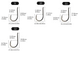 CHINU Fishing Hooks Carp Hook Fishing Circle Hook Barbed Black High Carbon Steel Ice Fishing Accessories