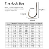 CHINU Fishing Hooks Carp Hook Fishing Circle Hook Barbed Black High Carbon Steel Ice Fishing Accessories