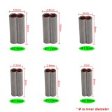 212,000 pcs  3mm 1.6mm  fishing wire crimps double oval copper tube