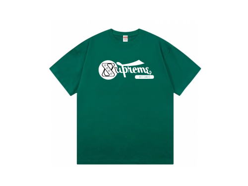 2024  High Quality  Front letter printed Green T-Shirt