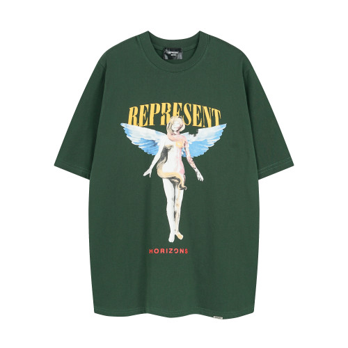 2024 High Quality Elf Angel Printed   Green T-shirt