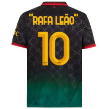 ”RAFA LEãO“ #10 AC Milan x Off White 4Th Fans Soccer Jersey 2024/25