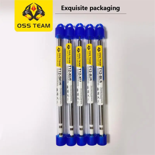 OSS TEAM T12 Soldering Iron Tip T12- BLS/BJS/SKUS/KU/SUK/LS/ILS Tip For T12 Soldering Station