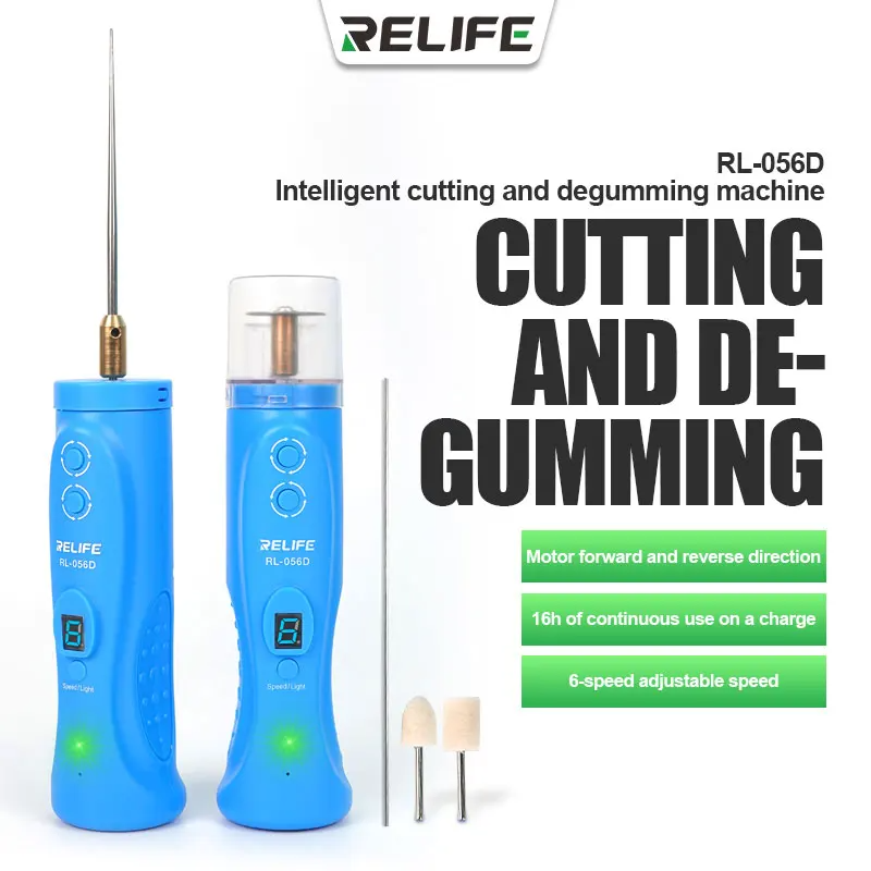 Relife RL-056D Cutting and Degumming Machine for Removing Curved Screen Glue Oca Glue Clean And Polishing Mobile Phone Repair