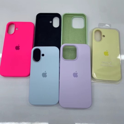 iPhone 16 series Liquid silicone phone case 4 sides cover protector
