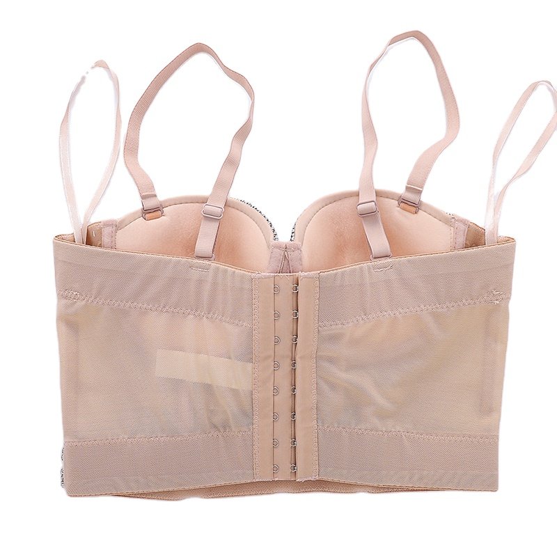 Shapewear Color Diamond Short  Chest Wrap Nightclub Vest Waist Bra KN8990