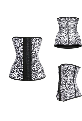 Sexy women black latex corsets M1303M