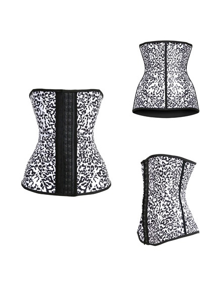 Sexy women black latex corsets M1303M