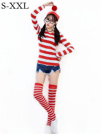 UK Carton Where's Wally Costume M40276