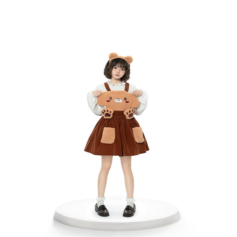 Cute Teddy Girl Cosplay Costume Anime Convention Theme Game Uniform DL2039
