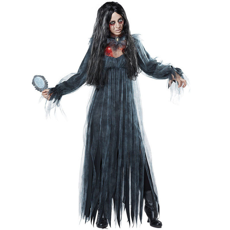 Halloween zombie ghost bride costume M40251