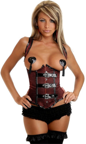 Well-designed women steampunk under bust corsets M1318