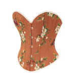 Flower Palace Corset Butterfly Print Bone Dress Wedding Base Waist Busier 22025