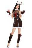 Lovely Brown Santa Reindeer Costume Christmas Clothes m21937