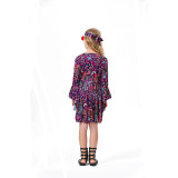 Carnival Children Vintage Hippie Disco Costume Cosplay Costume Purple Skirt YM5819