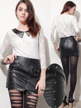 Fashion Black Skirt M313