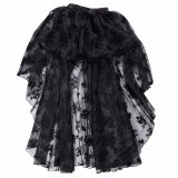 Black Fluffy Tulle Steampunk Skirt m31693