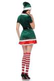 Lovely Green Plus Size Xmas Santa Claus Elf Helpers Costume M21947