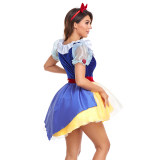 Adult Snow White Cosplay Christmas Halloween Princess Performance Dress DL2043