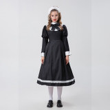 Maid Cosplay Costume British Butler Classic Uniform Lovely Dress YM8726