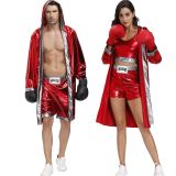 Male Female Boxer Robe Role Playing Costume Cosplay Outfits