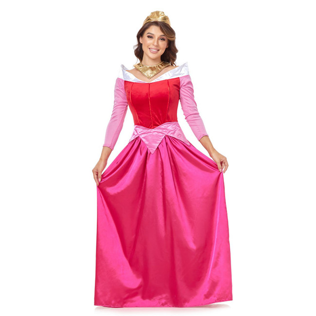 Pink Princess Peach Dress Adult Cosplay Costume for Women Halloween SM20281