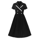 Women Elegant Office Lady Party Casual Street Wear Vintage Dresses M5168