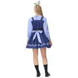 Adult Kids Halloween Cosplay Zootopia Officer Rabbit Costume MS5577