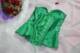 Green sexy overbust corset for women m1868d